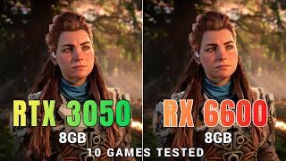 Nvidia RTX 3050 vs AMD RX 6600 10 Games Test  Which One You Should Buy?