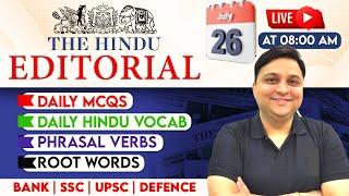 The Hindu Analysis  26  July  The Hindu Editorial  Vocab Phrasal V Root Words by Anubhav Goswami