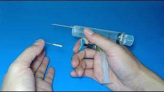 Super strong  How to make mini alcohol gun using one syringe