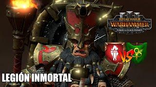 LEGIÓN INMORTAL DE AZGORH ENANOS DEL CAOS VS NURGLE EARLY ACCESS TOTAL WAR WARHAMMER 3 #594 BATALLA