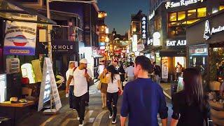 4K Itaewon Summer Friday Nightlife  Walking Around Seoul Korea 이태원의 불금 梨泰院 イテウォン