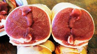 Venison Loin. Boned & Rolled Saddle Of Venison. How To Prepare a Loin Of Venison #SRP #venison