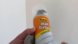 How to spray drywall texture from a can. 4K