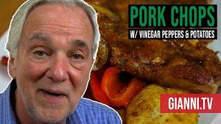 Pork Chops with Peppers Onions & Potatoes Italian recipe - Giannis North Beach