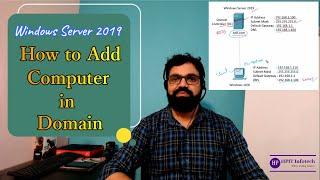 How to add Computer in Domain  How to join Active Directory Domain in Windows Server 2019