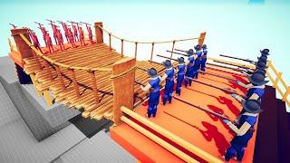 Tournament From Above And Below The Wooden Bridge  Totally Accurate Battle Simulator TABS