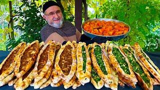 PIDE  Long Turkish Pizza️ Easy Village Food Recipe