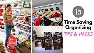 15 Time Saving Home Organizing Tips  Hacks To Save Time On Daily Organization & Cleaning