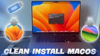 How to Clean Install macOS Sonoma with a bootable USB installer - Boost your MacBooks Performance