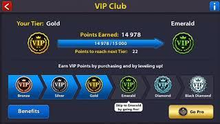 Gold to Emerald” VIP Point in 8 Ball Pool