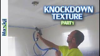 How to do Spanish Lace or Knockdown Texture Ceiling