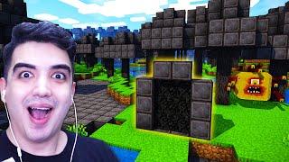 NETHERİTE PORTALI YAPTIM  - ZENGİNCRAFT #17 - Minecraft