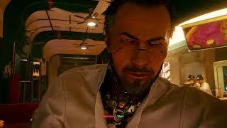 Cyberpunk 2077 Meeting Takemura in Toms Diner