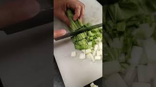 ASMR Slicing PECHAY #asmr #satisfying #slicing