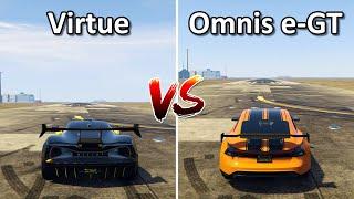 Ocelot Virtue Vs Omnis e-GT  - Which is Best? GTA Online San Andreas Mercenaries Update