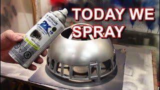 Painting R2-D2 - Dome Colors Priming Spraying Radar Eye Rub N Buff