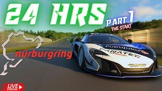 LIVE GT7  24 HOURS OF NÜRBURGRING - PART 1 THE START