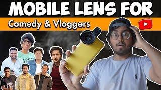 YouTube k liye BEST Mobile Lens  Comedy Vlogging & Macro  Signi 2 in 1 Pro Lens Unboxing & Review