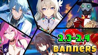 Version 2.3 and 2.4 Upcoming Characters Banners Roadmap including Reruns  Honkai Star Rail