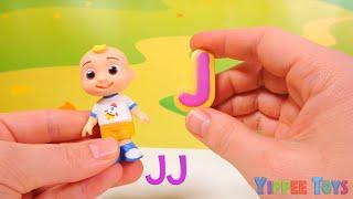 Learn the Whole Alphabet with Cookie Letters and Peppa Pig Toys for Kids  Educational Toy Video