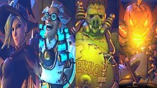 Overwatch JUNKENSTEINS REVENGE ALL CutscenesCinematics HALLOWEEN 2016