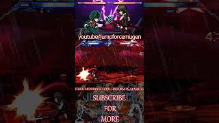 IZUKU MIDORYA SCHOOL UNIFORM VS AKAME V2 #anime #dragonballlegends #jumpforcemugen