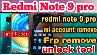 Redmi Note 9 Pro FRP Unlock Android 11 12  Redmi Note 9 Pro  Hard reset by. unlocktool 2024