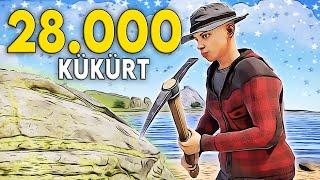 28.000 KÜKÜRT ile OYUNA BAŞLAMAK  ERİMİŞ EVLER ve ZENGİNLİK Rust Türkçe Film