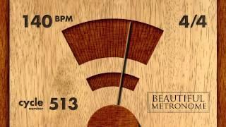 140 BPM 44 Wood Metronome HD