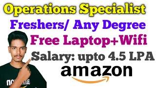 Operations specialist in Amazon Amazon best jobs in Telugu • Amazon jobs in Telugu Amazon Fresher