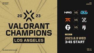 NRG vs. BLG  FNC vs. ZETA  EG vs. FUT — VALORANT Champions — Group Day 3