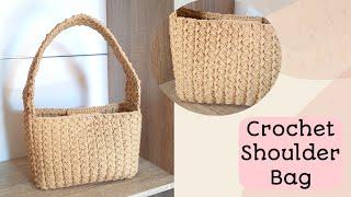 Tutorial Merajut Tas  Crochet Shoulder Bag  How To Crochet  KnittingbyCit