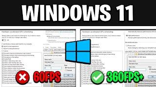 How To Optimize Windows 11 For GAMING - Best Settings for HIGH FPS & NO DELAY