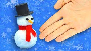 How to make mini snowman. Christmas crafts #shorts