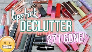 Huge Lipstick & Lipgloss Declutter 2021  271 GONE