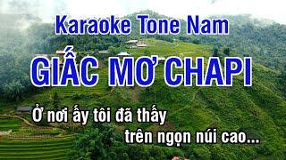 Giấc Mơ Chapi Karaoke  Nhạc Sống Hay Tone Nam Rê Thăng Thứ ► Karaoke Lê Thiết