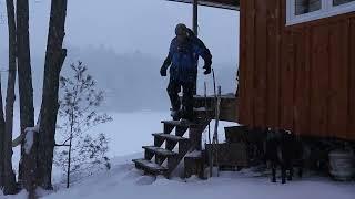 Worst Snow Storm Ive Seen - Trapped at my Off Grid Cabin