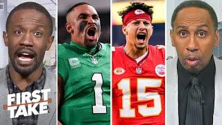 FIRST TAKE  Jalen Hurts Eagles are biggest challengers to a Chiefs three-peat - Domonique Foxworth