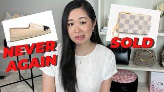 LUXURY ITEMS I’VE SOLD & WHY  LOUIS VUITTON KEY POUCH CHANEL ESPADRILLES & MORE  LUXURY REGRETS?