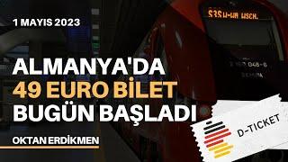 Almanyada ayda 49€ya sınırsız toplu taşıma başladı - 1 Mayıs 2023 Oktan Erdikmen