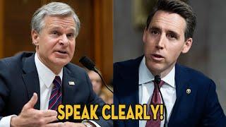 WHY DIDNT YOU STOP THEM- Wray SWEAT at hearing after Josh Hawleys China s.pying proof