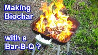 Making Biochar in a Barbecue Grill - Homemade Charcoal
