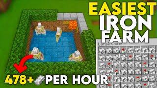 Minecraft 1.20 Automatic Iron Farm Tutorial in Bedrock