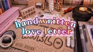 HANDMADE GIFT  creative way to write a love letter • vintage theme • wax seals • envelope doodles