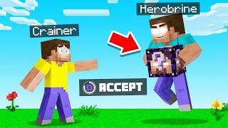 DONT Accept Lucky Blocks From HEROBRINE In MINECRAFT
