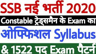 SSB Tradesman Syllabus 2020  SSB Constable Syllabus 2020  SSB Constable Tradesman Syllabus 2020