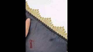 خياطة الدانتيل على الكُم - Lace stitching #خياطة #فصالات #sewing #viral #shorts #explore #short #diy