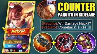 USE THIS BUILD TO COUNTER PRO PAQUITO IN SIDELANE  EPIC COMEBACK  YIN BEST SIDELANE BUILD  MLBB