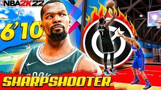 RIDICULOUS 610 SHARPSHOOTER BUILD ON NBA 2K22 BEST SHARP BUILD ON 2K