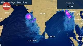 Cyclone Vayu changes course